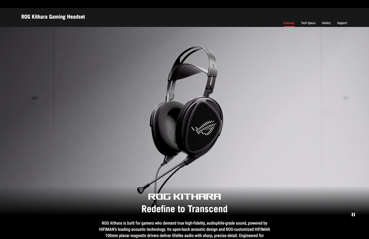 Asus ROG Kithara: quando l’Hi-Fi si invita in un auricolare da gioco